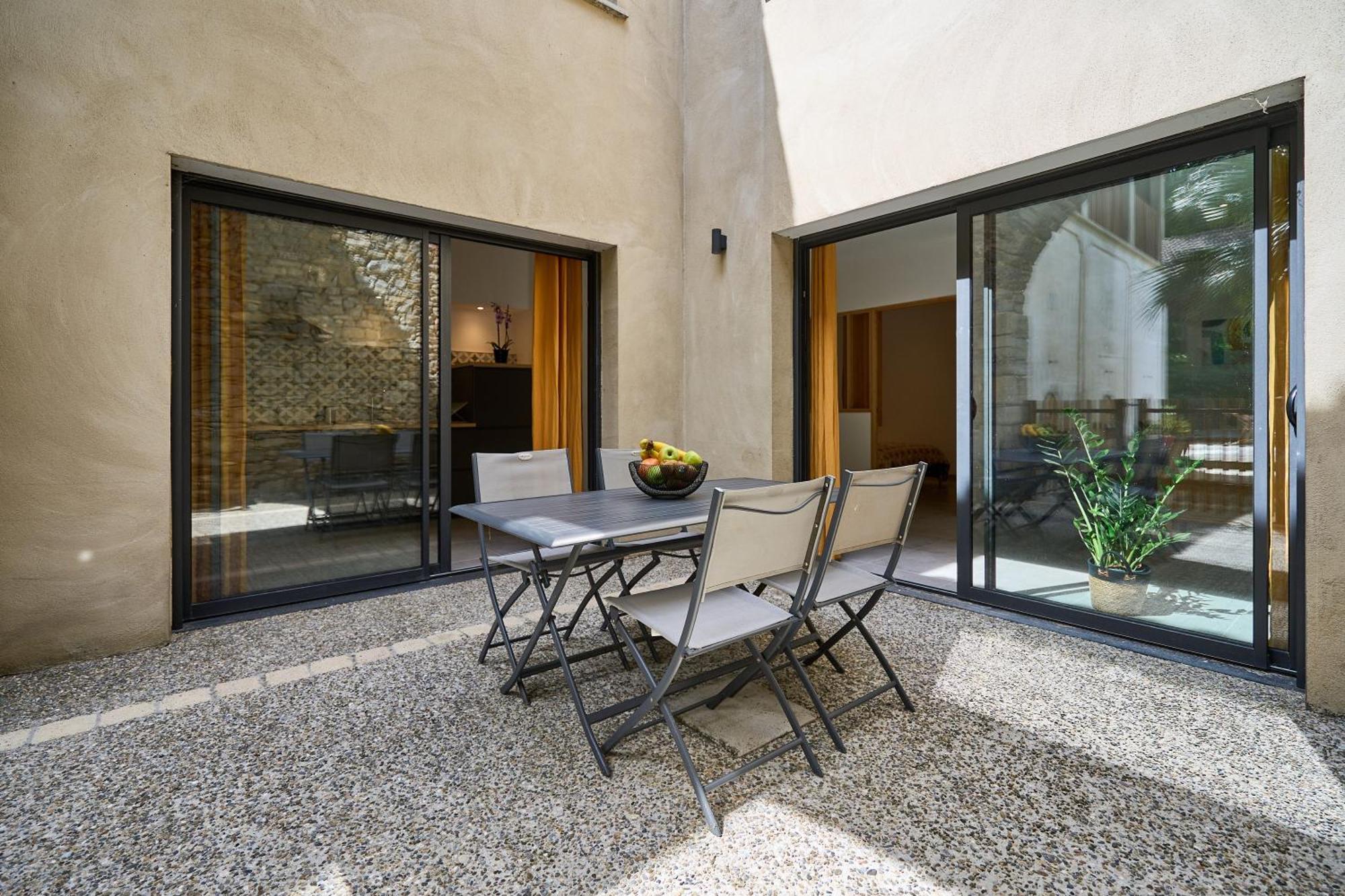 Bel appartement avec piscine chauffée Pezens Esterno foto